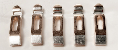 Сребрни контакти који се користе за контролоре трамваја